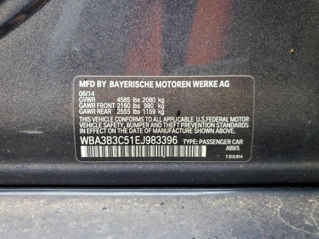 Photo 10 from auction – 2014 BMW 328 XI with VIN WBA3B3C51EJ983396