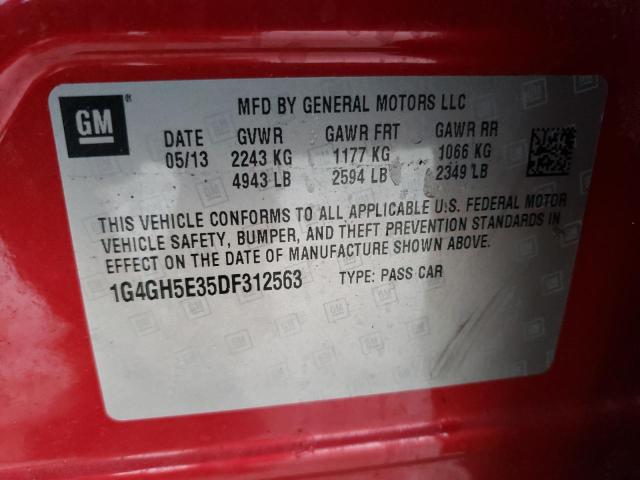 Photo 10 from auction – 2013 BUICK LACROSSE P with VIN 1G4GH5E35DF312563