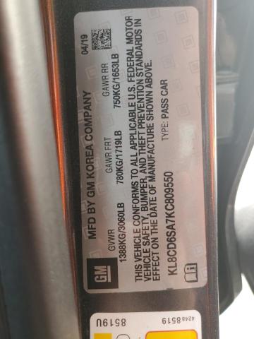 Photo 10 from auction – 2019 CHEVROLET SPARK 1LT with VIN KL8CD6SA7KC809550