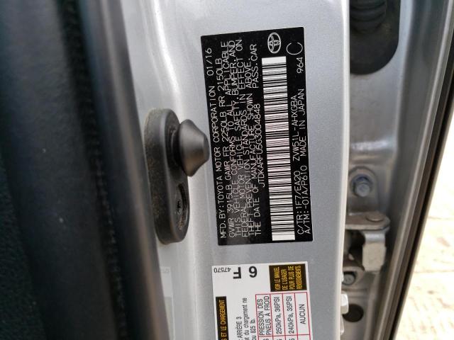 Photo 10 from auction – 2016 TOYOTA PRIUS with VIN JTDKARFU5G3004848