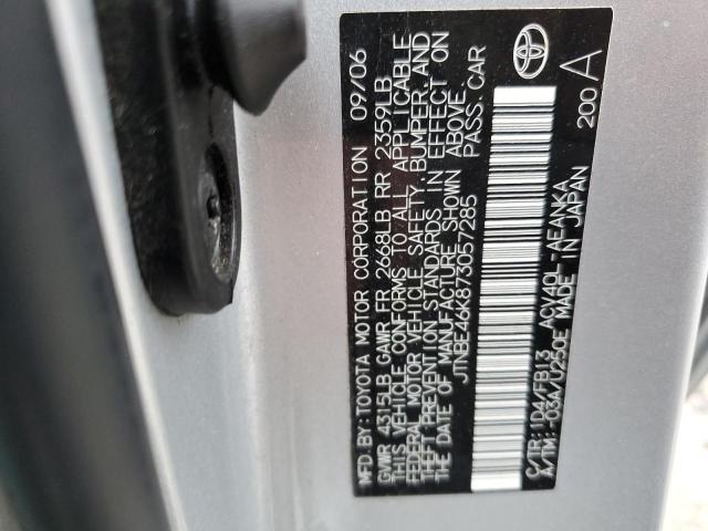 Photo 10 from auction – 2007 TOYOTA CAMRY CE with VIN JTNBE46K873057285