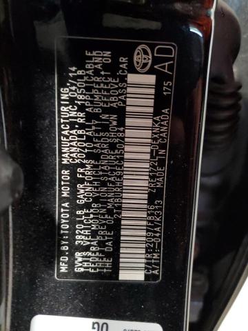 Photo 10 from auction – 2014 TOYOTA COROLLA L with VIN 2T1BURHE9EC150784