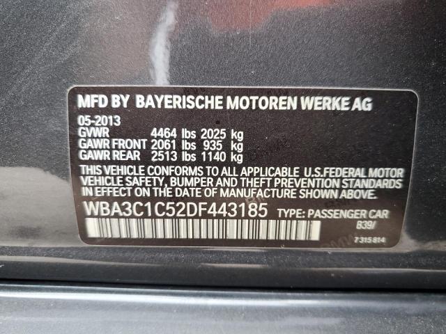 Photo 10 from auction – 2013 BMW 328 I SULE with VIN WBA3C1C52DF443185