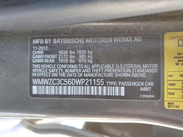 Photo 10 from auction – 2013 MINI COOPER S C with VIN WMWZC3C56DWP21155