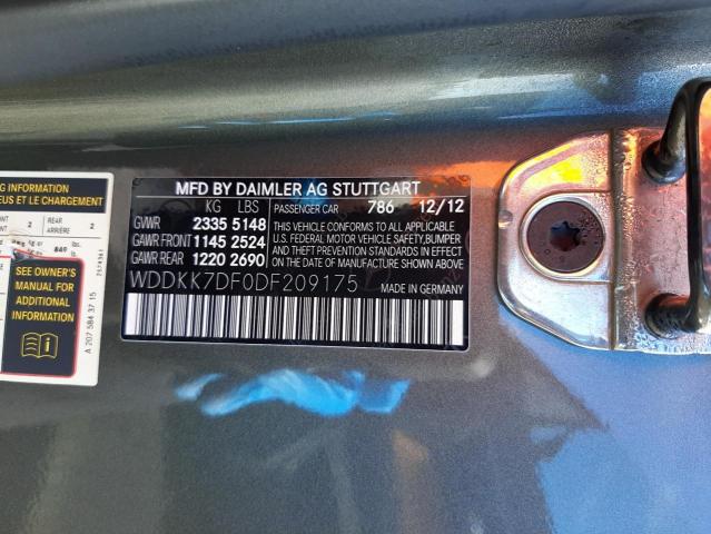 Photo 10 from auction – 2013 MERCEDES-BENZ E 550 with VIN WDDKK7DF0DF209175
