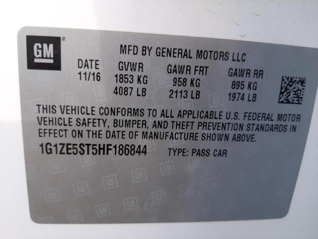 Photo 10 from auction – 2017 CHEVROLET MALIBU LT with VIN 1G1ZE5ST5HF186844