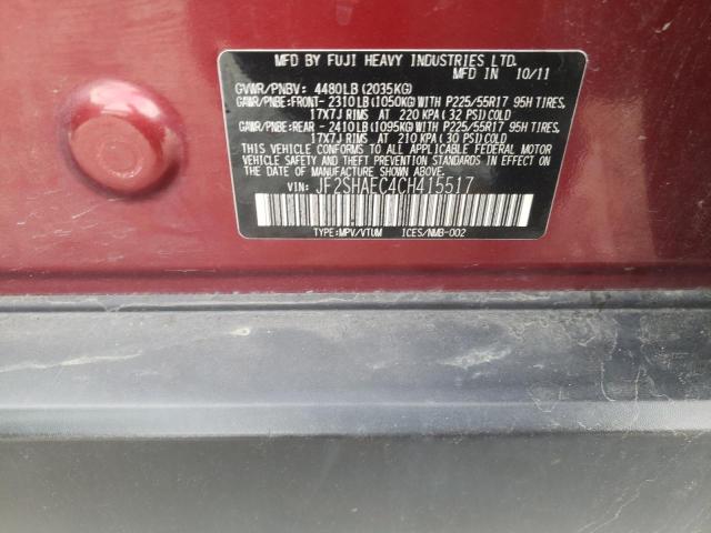 Photo 10 from auction – 2012 SUBARU FORESTER L with VIN JF2SHAEC4CH415517