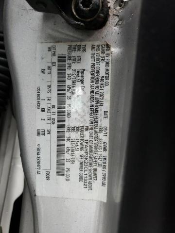 Photo 10 from auction – 2012 FORD FOCUS SE with VIN 1FAHP3K23CL113321