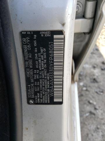 Photo 10 from auction – 2000 BMW 323 I with VIN WBAAM3330YFP68051