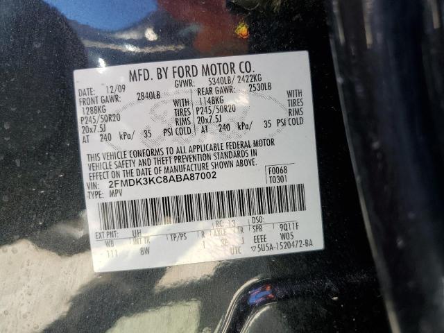 Photo 10 from auction – 2010 FORD EDGE LIMIT with VIN 2FMDK3KC8ABA87002
