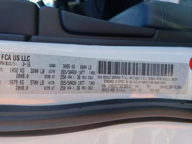 Photo 10 from auction – 2016 JEEP GRAND CHER with VIN 1C4RJFCT3GC395121