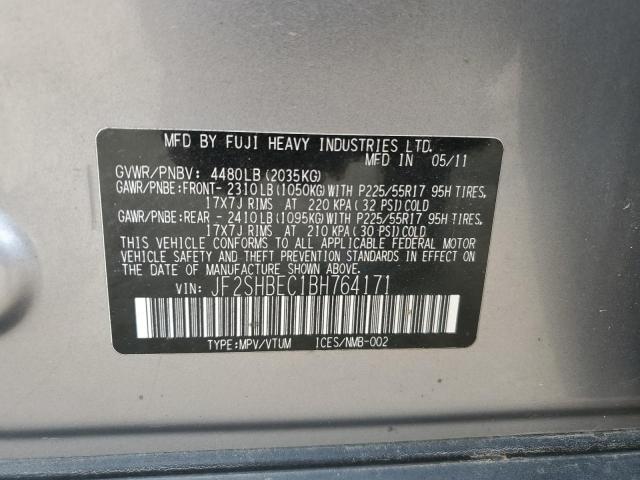 Photo 10 from auction – 2011 SUBARU FORESTER L with VIN JF2SHBEC1BH764171