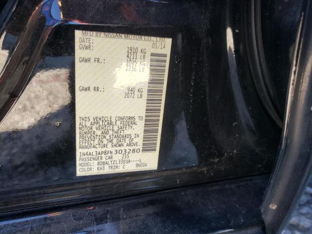 Photo 10 from auction – 2015 NISSAN ALTIMA 2.5 with VIN 1N4AL3AP8FN303280