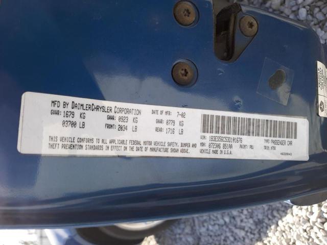 Photo 10 from auction – 2003 DODGE NEON SXT with VIN 1B3ES56C53D101676