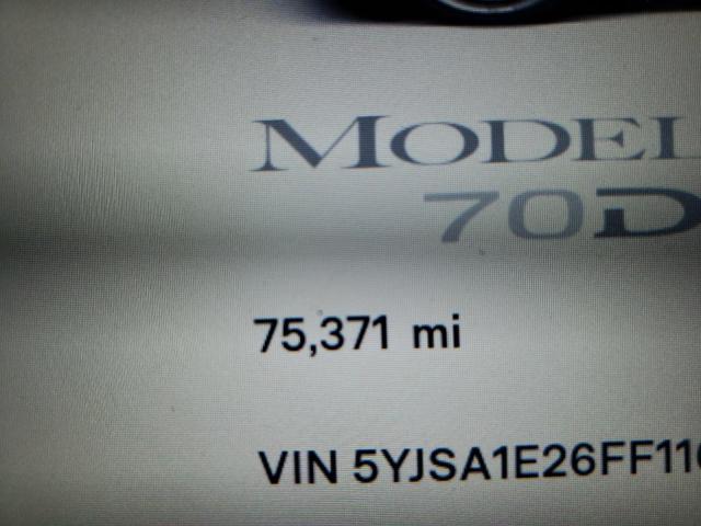 Photo 8 from auction – 2015 TESLA MODEL S with VIN 5YJSA1E26FF116738