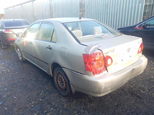Photo 3 from auction – 2003 TOYOTA COROLLA CE with VIN 2T1BR32E43C742307