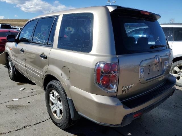 Photo 3 from auction – 2006 HONDA PILOT LX with VIN 5FNYF28166B034156