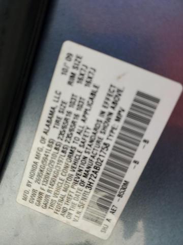 Photo 10 from auction – 2010 HONDA ODYSSEY EX with VIN 5FNRL3H72AB021758