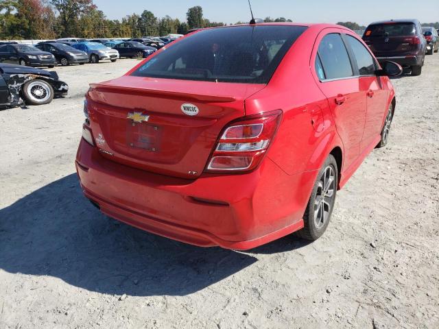 Photo 4 from auction – 2017 CHEVROLET SONIC LT with VIN 1G1JD5SH2H4102244