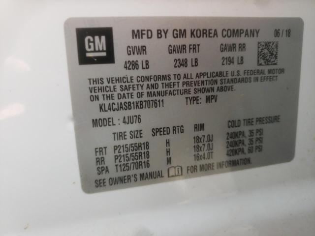 Photo 10 from auction – 2019 BUICK ENCORE PRE with VIN KL4CJASB1KB707611