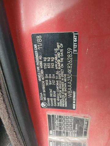 Photo 10 from auction – 1989 BMW 325 I AUTO with VIN WBAAA2304K8262839