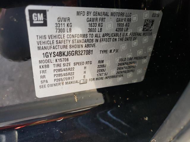Photo 10 from auction – 2016 CADILLAC ESCALADE L with VIN 1GYS4BKJ6GR327081
