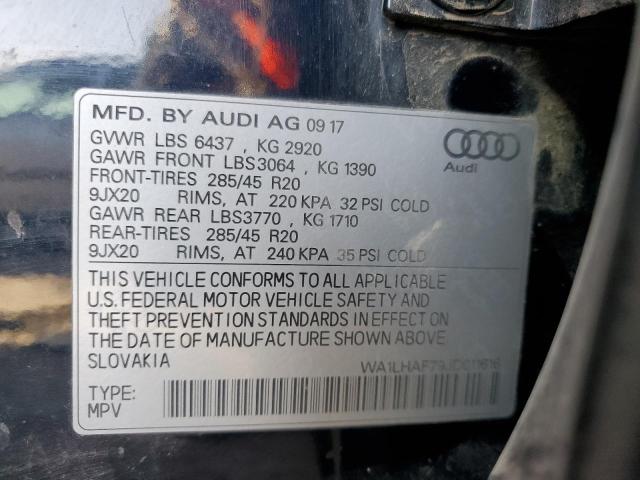 Photo 10 from auction – 2018 AUDI Q7 PREMIUM with VIN WA1LHAF79JD011616