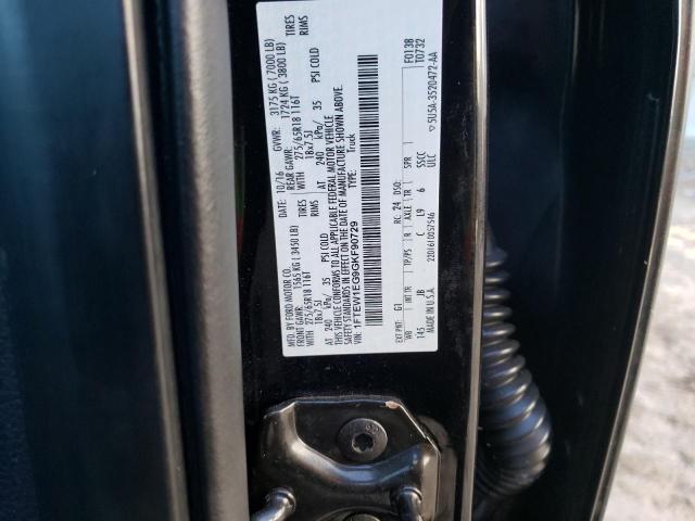 Photo 10 from auction – 2016 FORD F150 SUPER with VIN 1FTEW1EG9GKF90729