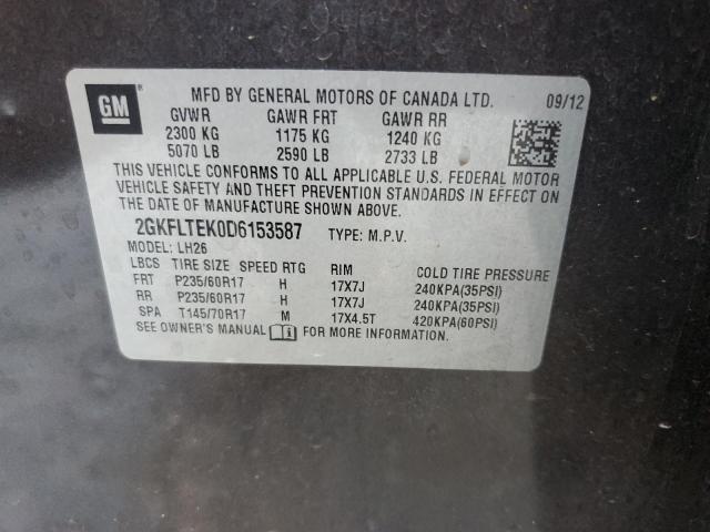 Photo 10 from auction – 2013 GMC TERRAIN SL with VIN 2GKFLTEK0D6153587