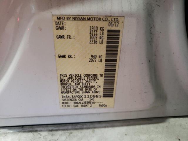 Photo 10 from auction – 2013 NISSAN ALTIMA 2.5 with VIN 1N4AL3AP0DC110985