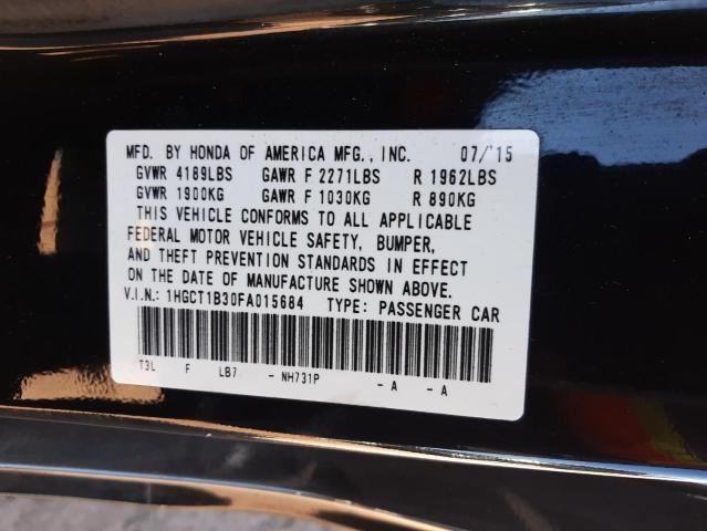 Photo 10 from auction – 2015 HONDA ACCORD LX- with VIN 1HGCT1B30FA015684