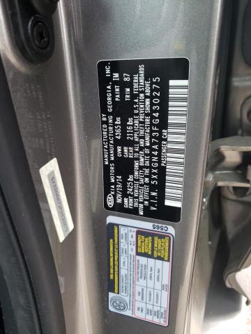 Photo 10 from auction – 2015 KIA OPTIMA EX with VIN 5XXGN4A73FG430275