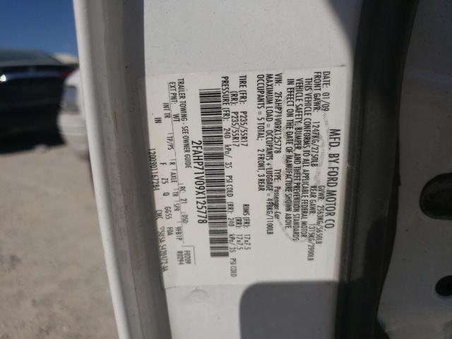 Photo 10 from auction – 2009 FORD CROWN VICT with VIN 2FAHP71V09X125778