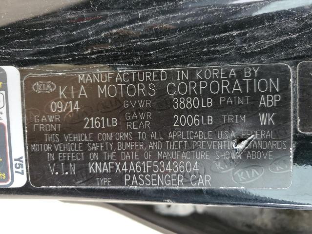 Photo 10 from auction – 2015 KIA FORTE LX with VIN KNAFX4A61F5343604