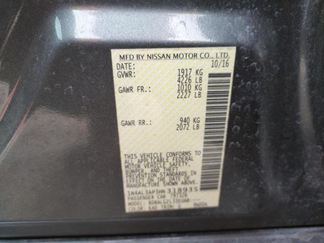 Photo 10 from auction – 2017 NISSAN ALTIMA 2.5 with VIN 1N4AL3AP3HN318935