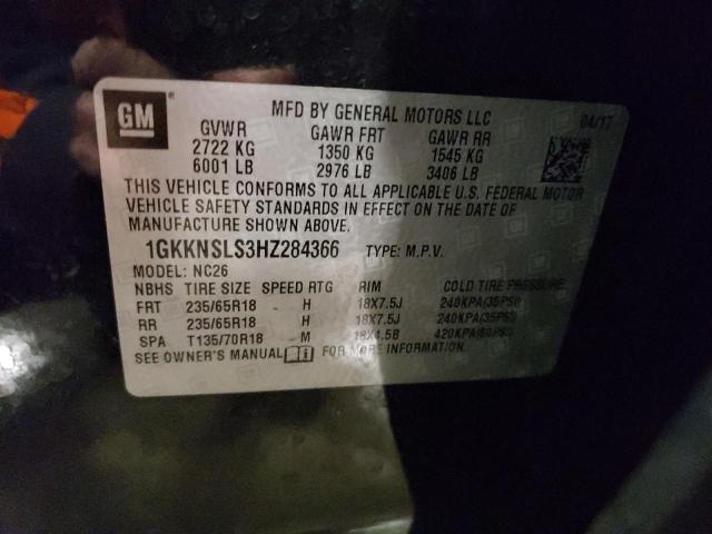 Photo 10 from auction – 2017 GMC ACADIA SLE with VIN 1GKKNSLS3HZ284366