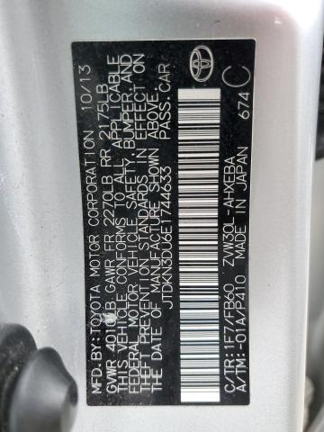 Photo 10 from auction – 2014 TOYOTA PRIUS with VIN JTDKN3DU6E1744633