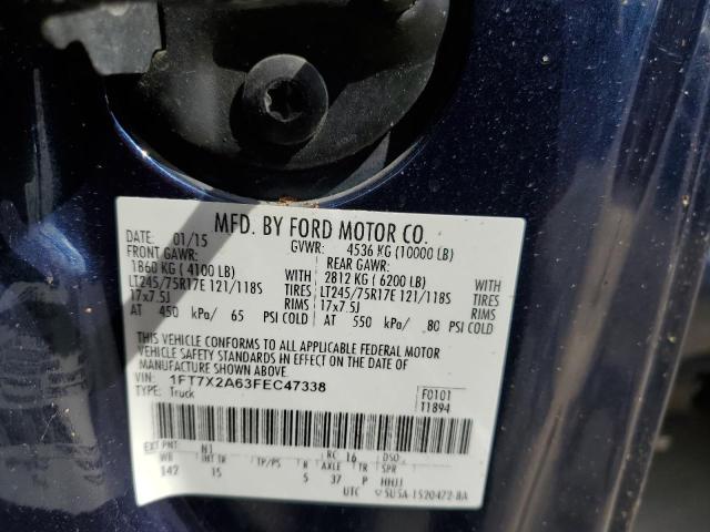 Photo 10 from auction – 2015 FORD F250 SUPER with VIN 1FT7X2A63FEC47338