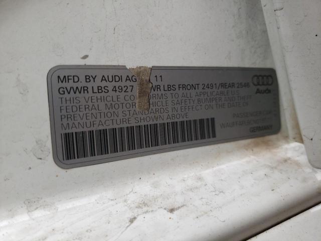 Photo 10 from auction – 2012 AUDI A4 PREMIUM with VIN WAUFFAFL6CN015171