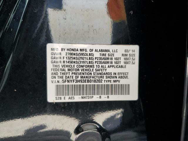 Photo 10 from auction – 2014 HONDA PILOT TOUR with VIN 5FNYF3H93EB018202