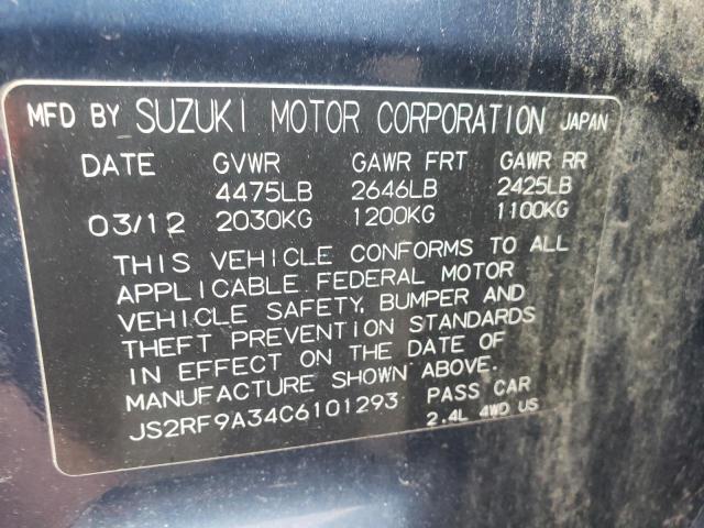 Photo 10 from auction – 2012 SUZUKI KIZASHI SE with VIN JS2RF9A34C6101293