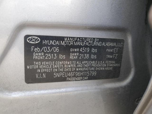 Photo 10 from auction – 2006 HYUNDAI SONATA GLS with VIN 5NPEU46F96H115799