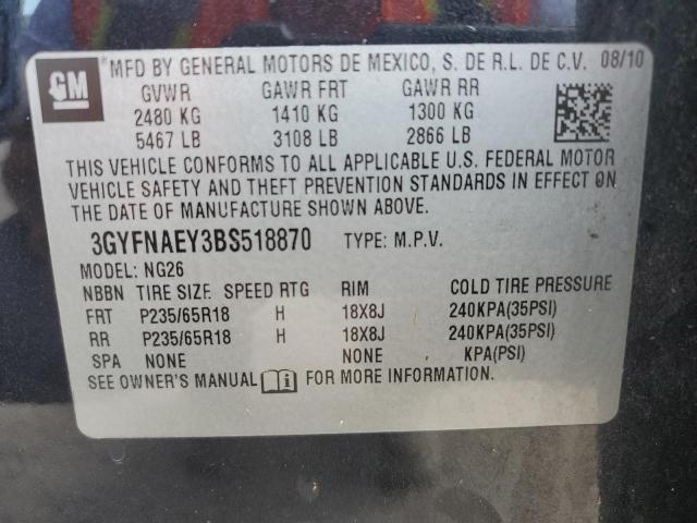 Photo 10 from auction – 2011 CADILLAC SRX LUXURY with VIN 3GYFNAEY3BS518870