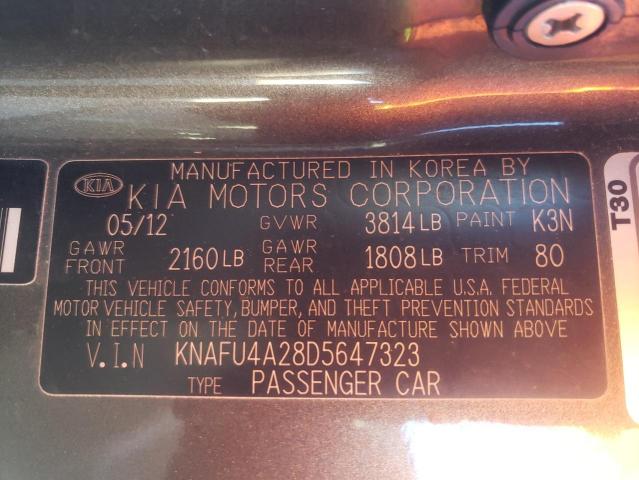 Photo 10 from auction – 2013 KIA FORTE EX with VIN KNAFU4A28D5647323