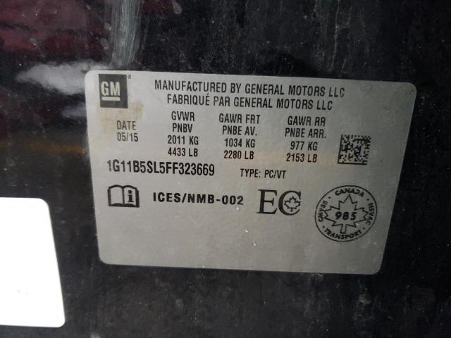 Photo 10 from auction – 2015 CHEVROLET MALIBU LS with VIN 1G11B5SL5FF323669