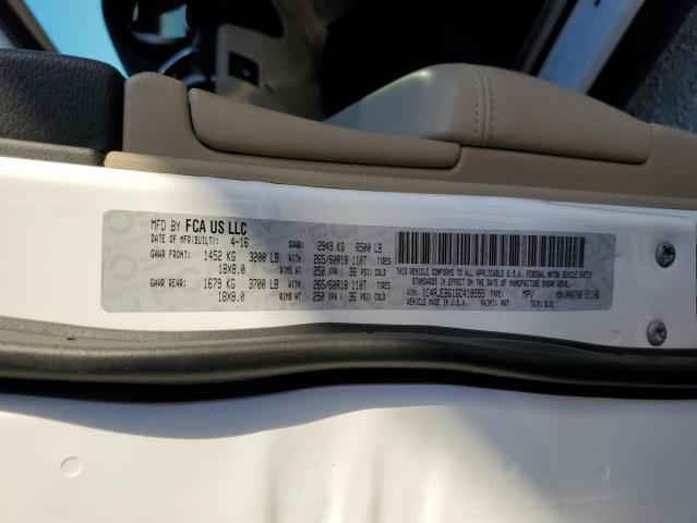 Photo 10 from auction – 2016 JEEP GRAND CHER with VIN 1C4RJEBG1GC418555
