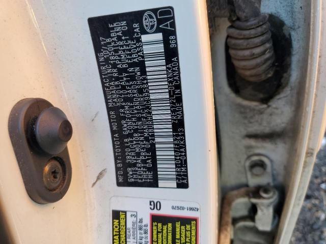 Photo 10 from auction – 2018 TOYOTA COROLLA L with VIN 2T1BURHE2JC995843
