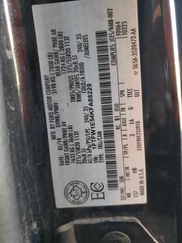 Photo 10 from auction – 2019 FORD F150 SUPER with VIN 1FTFW1E54KFA88229