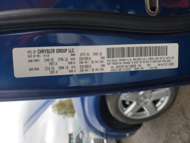 Photo 10 from auction – 2010 DODGE JOURNEY SX with VIN 3D4PG5FV4AT180259