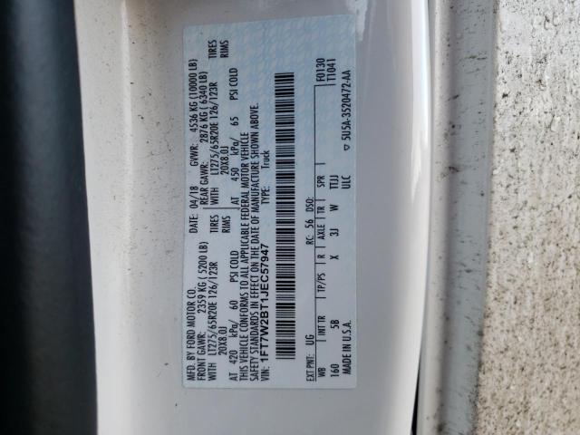 Photo 10 from auction – 2018 FORD F250 SUPER with VIN 1FT7W2BT1JEC57947